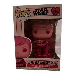 ✨ Funko Pop! Star Wars Valentine’s – Luke Skywalker with Grogu #494 💖